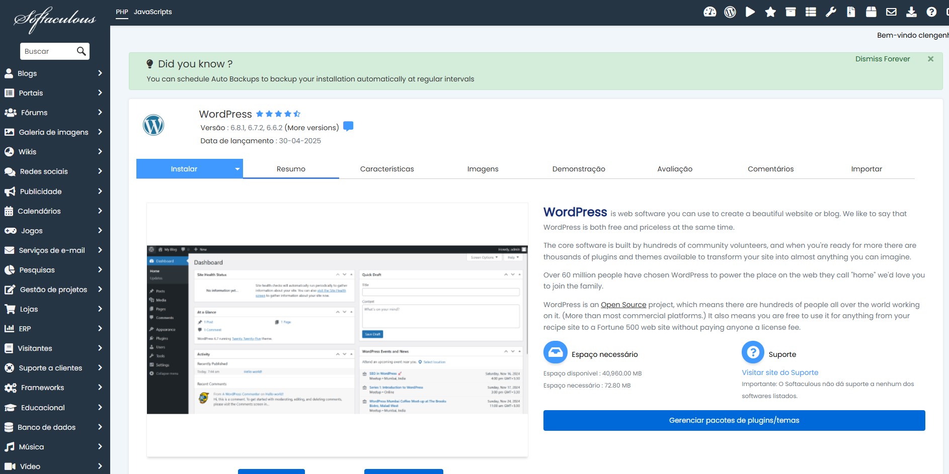 Instalar Wordpress Fácil